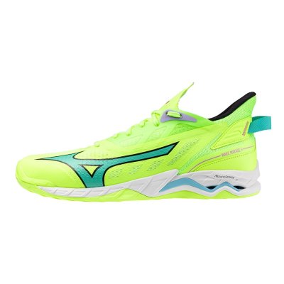 Zapatillas Balonmano Mizuno WAVE Mirage 5 Hombre Verdes Amarillos - Chile M450TSWDFP